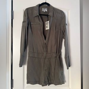 Pam & Gela Olive Green Romper. NWT Brand new